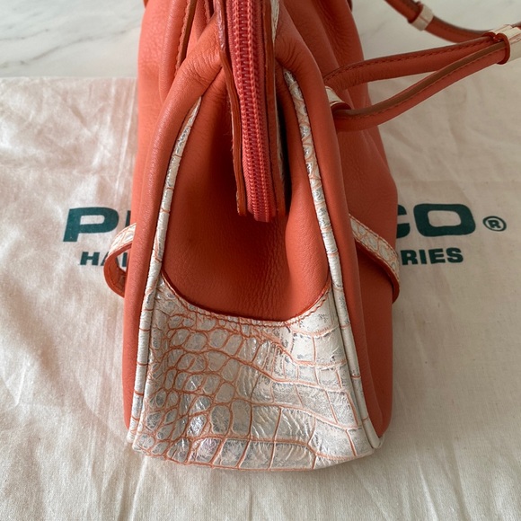 Petusco Leather Shoulder Bag Made in Spain - Picture 7 of 13